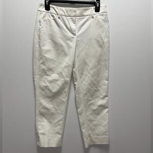 White House Black Market Perfect Form Straight Crop Pants Size 4